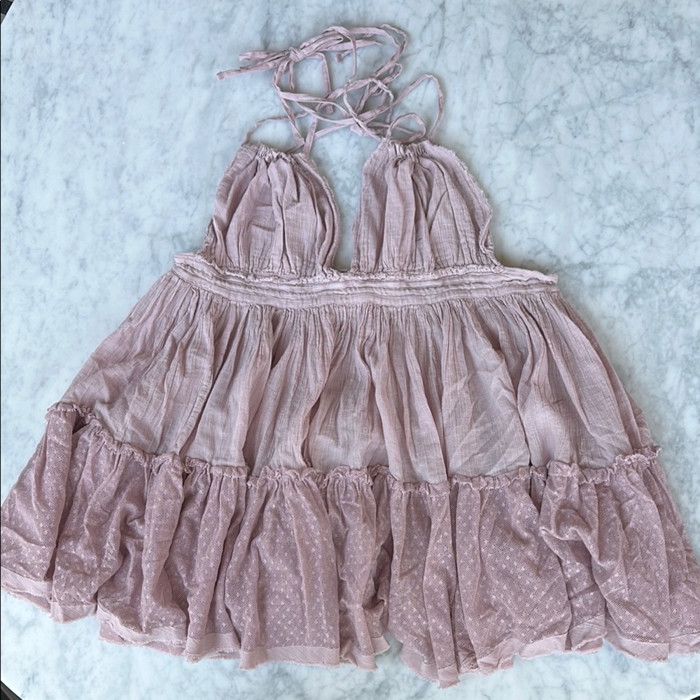 Free People 100 degree backless Halter Dress NWT size XS NWT